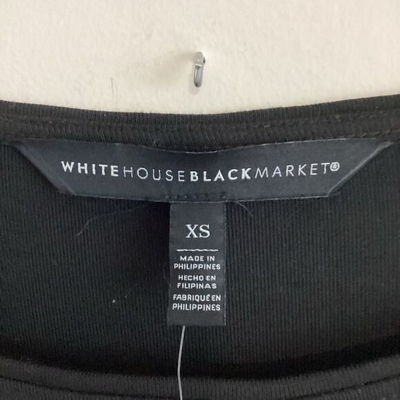 White House Black Market Black Bell Sleeve dress Size XS NWT - Picture 2 of 8